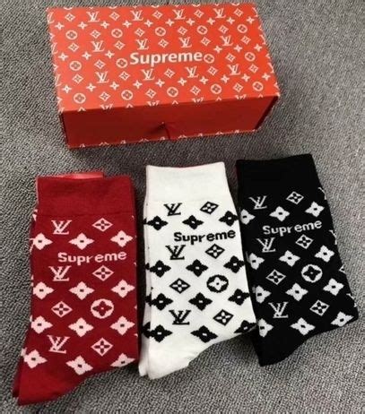 lv supreme socks|supreme x louis vuitton price.